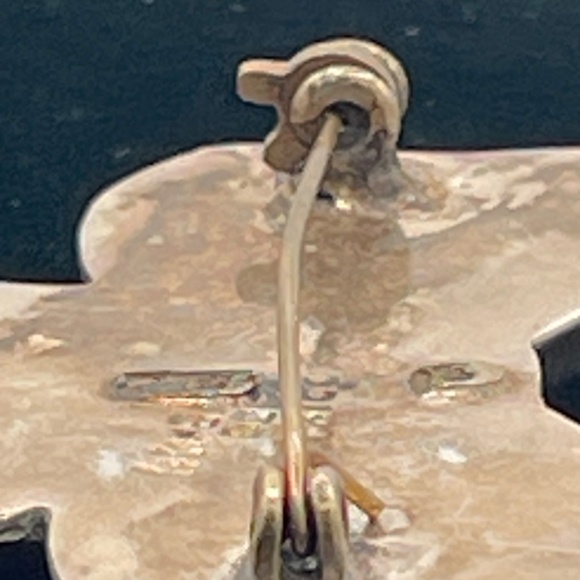 Vintage  Sterling  Silver  925 Ribbon Bow Puffy Brooch Pin 14g Mexico - Picture 3 of 10